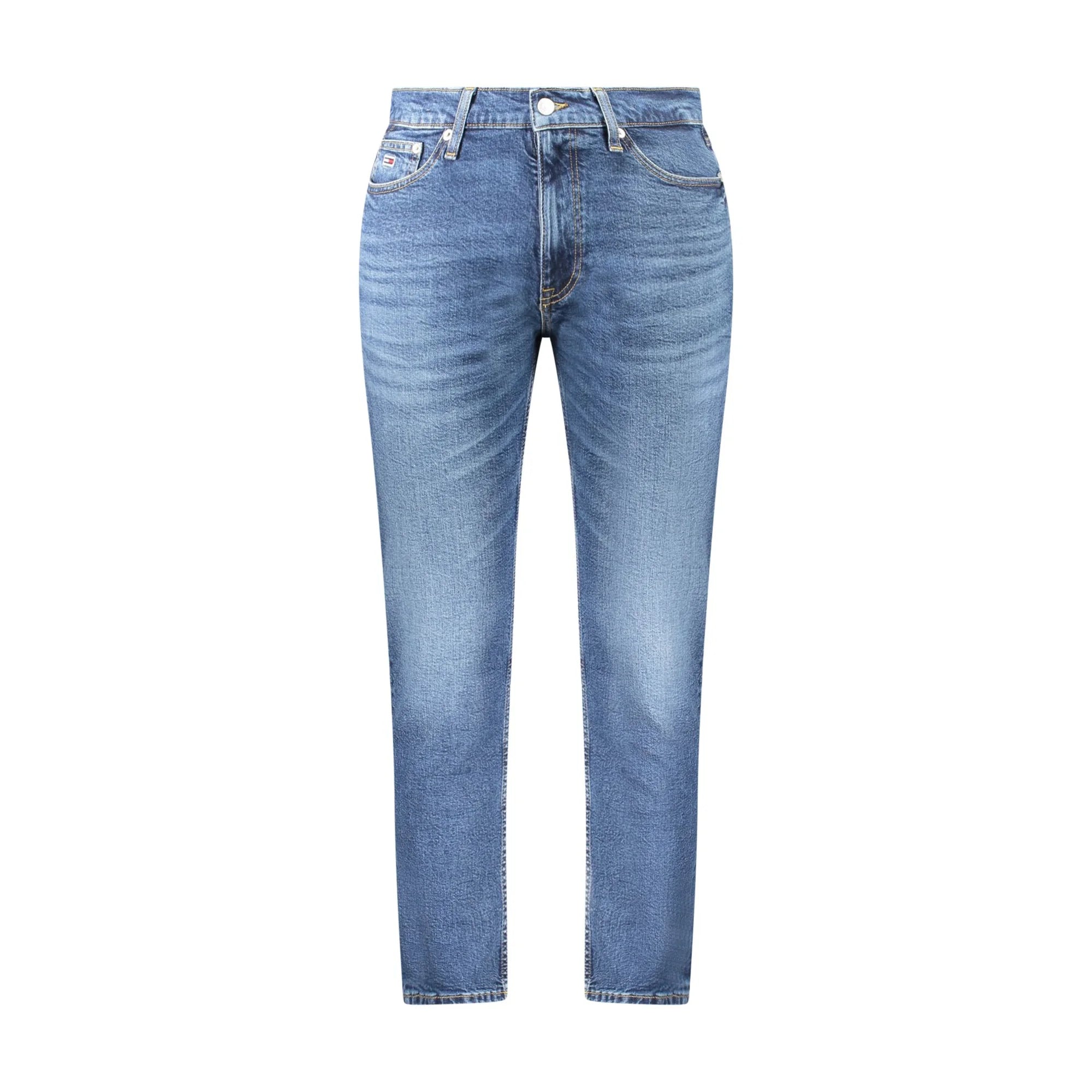 Tommy Hilfiger Jeans Uomo Blu Effetto Slavato Logo - foto prodotto